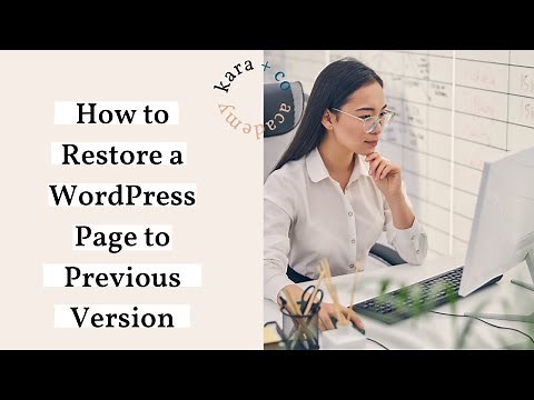 How to Undo Changes to a WordPress Website
