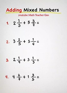 268K views · 8.8K reactions | Adding Mixed Numbers Made Easy for You Visit our youtube channel: https://www.youtube.com/@MathTeacherGon/videos #TeacherGon #viralmath #MathTutor #CSE2023 #mathtrick #mathtricks #akositeachergon | Ako si Teacher Gon | Facebook