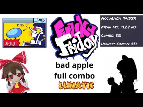 Bad Apple!! lunatic mode full combo | Funky Friday