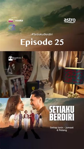 Zarif dengan Mimi dah ada plan !! Lakonan mantap: @wannaali_ @nazrief_nazri @sweetqismina @aiditnohh @syamimfarid @khatijah_tan @alirezark @kuzamuzani_official @rasyadean @ezaidiaziz @ezuhashim @azhar_amir dan ramai lagi pelakon hebat🔥 Arahan: Rashid Sibir @rashidopera Terbitan: @radiusone_official Jom usha #SetiakuBerdiri , Setiap Isnin - Jumaat, 6 petang di Astro Prima hanya dengan Astro One atau aplikasi sooka. Suka rancangan dan drama terbaharu? Nikmati hiburan tempatan dan antarabangsa tan