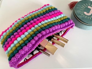 Bobble Stitch Make up Bag Pattern - Etsy