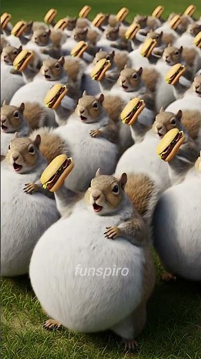 Dancing Squirrels with Big Bellies on chicken wing song.