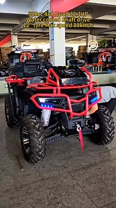 China Factory sell 500CC 4X4 4WD driving ATV Water cooled newest version ATV for off-road driving Road version & Mud version with diffrential lock. WhatsApp 8618565119998 emaxbike2016@gmail.com ENGINE: 500CC 192MR-2, 499 CM3, 4-STROKE, WATER COOLED, E-START Max power: 29kw/6000rpm Transmission: shaft drive Max climbing capacity: 40 degrees Max load capacity: 500kgs Wheelbase: 600-1000mm Ground clearance: 220mm Seat height: 900mm Package: Iron cage with carton outside Net weight: 365kgs Gross wei