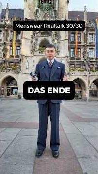 Die letzte Folge Menswear Realtalk - Tag 30/30