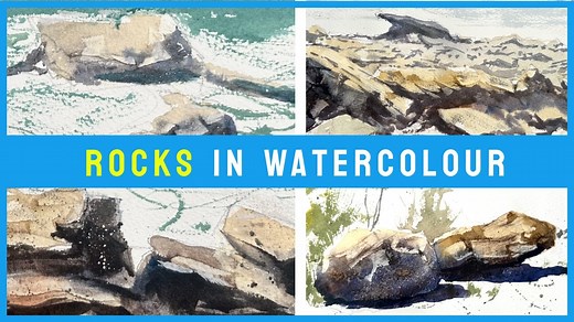 Felsen in Aquarell – 3 Möglichkeiten, jede Art von Felsen zu malen | Patrick Visser | Skillshare