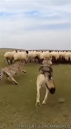 Will the chasing wolf succeed… or get stopped at the last second? 🐺🐑⚡🐆❓