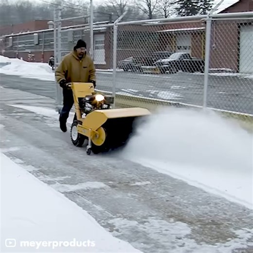 These snowplows help clean driveways and sidewalks. Meyer has been building snowplows since the 1920s. | GIGadgets