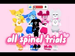 all spinel trials in stevos gem eras roleplay on roblox + a new spinel
