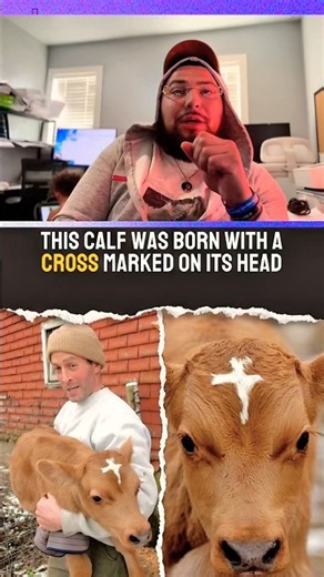 Holy cow! (Literally) 🐄👼 #shorts #faith #cross #miracle #jesuschrist