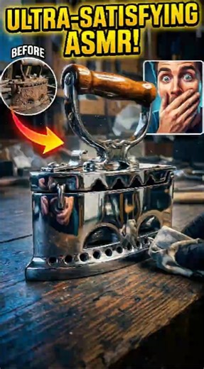 ASMR old rusty iron restoration