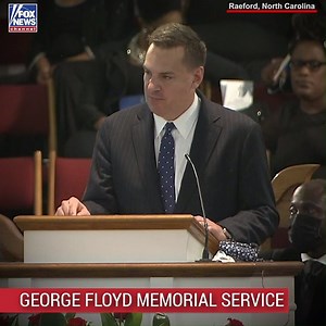 "This isn't the last we talk about George Floyd. This isn't the end of the discussion, this is the beginning of the discussion." North Carolina Rep. Richard Hudson delivers remarks at the George Floyd memorial service in Raeford, North Carolina. | Fox News
