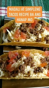 MADALI AT SIMPLENG TACOS RECIPE BA ANG HANAP MO TACOS RECIPE HOMEMADE BEEF TACO #tacos #tacoslover #mexicanfood #mexican #burritos #nachos #quesadillas #dinner #food #foodie #tacosrecipe #tacosarelife #cooking #cook #homemadetacos #homemade #recipe #recipeideas #recipevideo #cookingreels #fbreels #reels2023 #reels #fypシ゚viral | MM's Recipes