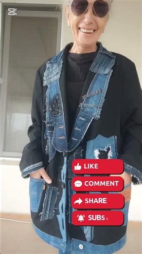 How To Turn a PLUS SIZE BLAZER into Stylish SPRIGN BLASER/DIY Denim Idea #shorts #fashion #denim