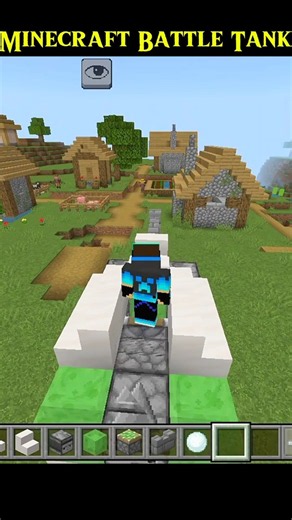 Minecraft Battle Tank Tutorial 🔥 #shorts