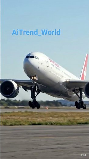 SWISS Airbus A340 Powerful Takeoff! 🛫 | #AiTrendWorld #Aviation