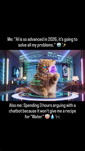 My Cat Reviews My "High-Tech" AI Life 🤖😼 #shorts #2026