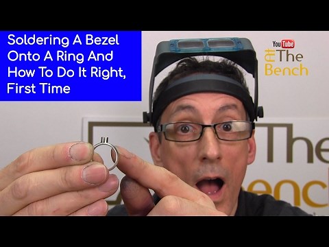 How To Solder A Tube or Bezel Setting Onto A Ring And Do It Correctly