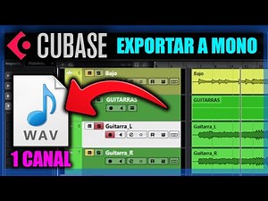 🔈 CUBASE | Exportar pista Estéreo a mono (para mandar a mezclar)