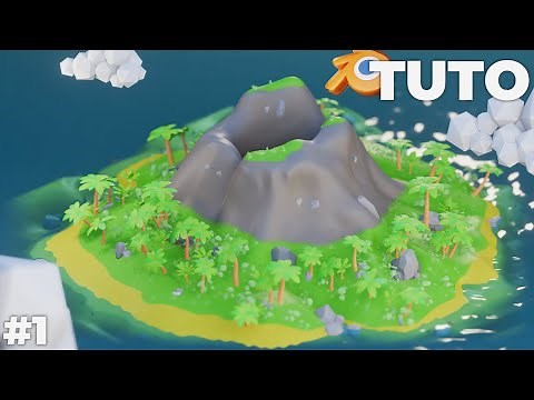 Make a Tropical Island in Low Poly | Blender 3D Beginner Tutorial | #1