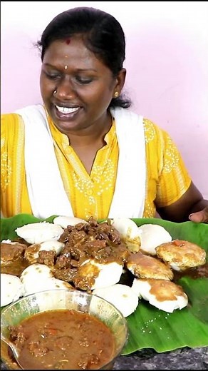 IDLY WITH DOCK CURRY EATING CHALLENGE IN TAMIL FOODIES DIVYA