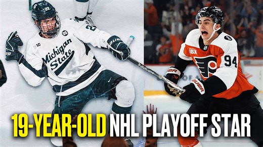Porter Martone NCAA hockey tournament highlights at Michigan State