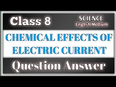 NCERT Solutions for Class 8 Science Chapter 11 Chemical Effects of Electric Current english medium