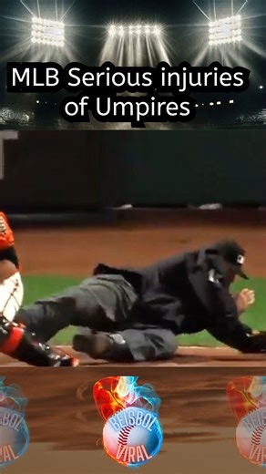 MLB Serious injuries of Umpires #baseballlife #mlb #baseball #beisbol | Beisbol Viral