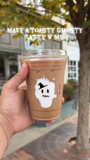 Get one before they’re gone #cafe #ghost #latte #halloween #cute
