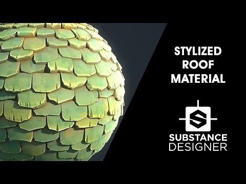 Substance Designer - Stylized Roof Material