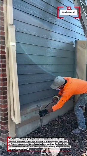"Pro Exterior Paint Sprayer in Action | Fast Wall Coating #PaintTool #DIYPro #HomeUpgrade"