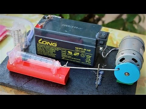 How to Make a Powerful AIR COMPRESSOR using Syringe