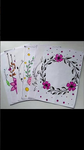 5 Easy and beautiful border designs