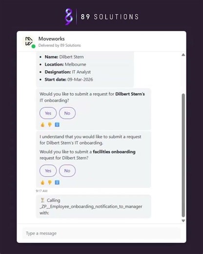Onboarding in Under One Minute | Moveworks Demo