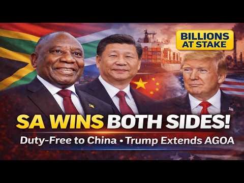 BREAKING: South Africa Set to Secure Duty-Free Access to China as Trump Extends AGOA!