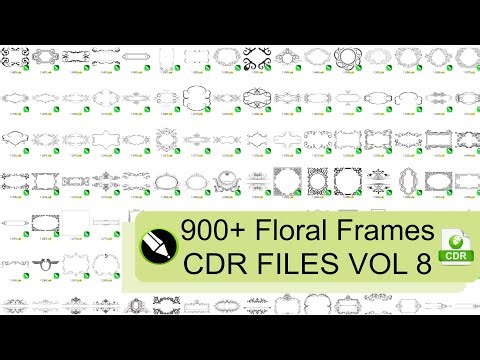 900+ Floral Frames CDR Files Free For Download VOL 8