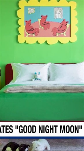 5.4K views · 29 reactions | A classic childhood bedtime story has been brought to life in a hotel suite at the Sheraton Boston Hotel, and they're calling it the “Goodnight Moon Suite.” It's a full-scale replica of the “great green room” from the beloved 1947 children’s book by Margaret Wise Brown. | WPLG Local 10 | Facebook