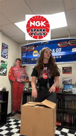 Ms.Smallwood on Instagram: "Thank you NGK Spark Plugs for all of the coolest things for our class!!! The croc charms, RC car, and scrunchies were hits❤️ #racing #sparkplug #nascar @officialngksparkplugs"
