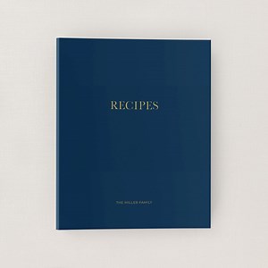Personalized Recipe Binder, Custom 3-ring Binder, Includes Recipe Cards, Tab Dividers & Page Protectors, Gold Foil Printing, Family Recipes - Etsy