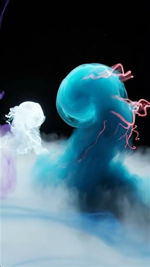 Haunting Alien Mist Creatures: Ethereal CGI Macro Dance #CGI #Alien #Shorts