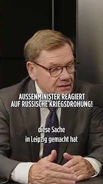 PUTIN THREATENS GERMANY: German Foreign Policy Spokesman Johann Wadephul responds! #shorts