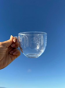 Glass Mug Etched Seashells - Etsy Canada