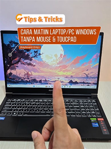 Mouse rusak? Touchpad error? Tenang~ Matikan Windows cukup pakai keyboard doang ⌨️✨ Wajib save biar gak panik lagi 😉 #TipsWindows #TutorialLaptop #TechTips #WindowsTips #MatiinLaptopdenganKeyboard