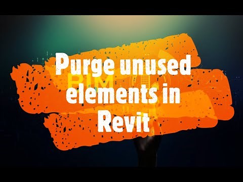 How to purge unused elements in Revit || Purge unused #purge #Revit