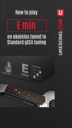 E minor chord ukulele tutorial | E minor ukulele chord