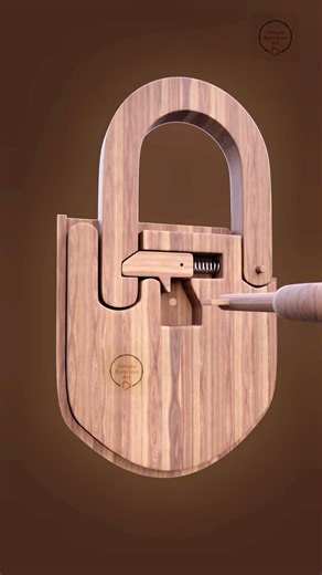 Simple Wooden Lock That Actually Works🔐🌿