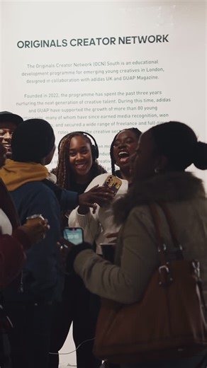 GUAP on Instagram: "Congratulations to our 4th cohort of The @adidasuk x @guapmagOriginals Creator Network Programme! Over the last 7 months, our Originals have been working towards their final show which featured a range of works responding to the theme of ‘The Power of Music,’ and on the 27th November, we had an opportunity to see all their work and efforts come to life 💛"