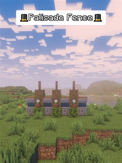Aesthetic Palisade Fence Ideas for Minecraft
