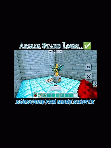 Minecraft Armar Stand Logic #minecraft #reelschallenge