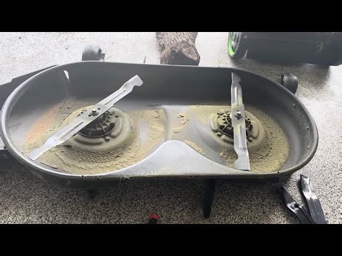 POV: You have to change out your ‪@Egopowerplus‬ Riding Mower Blades #egopowerplus