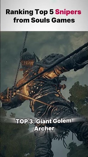 Who is the Best Sniper in all Souls Games? 🏹🎯 #soulslike #eldenring #darksouls